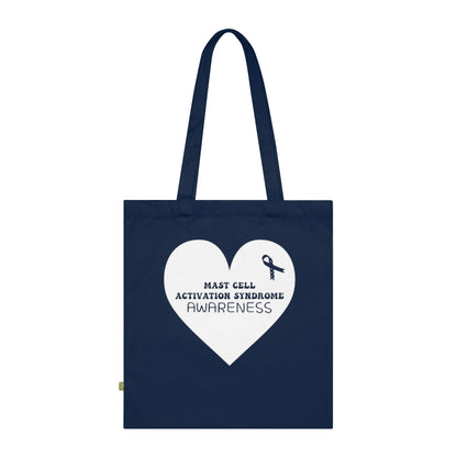 Awareness Heart - Mast Cell Activation Syndrome, Organic Tote (Colorful), Printed