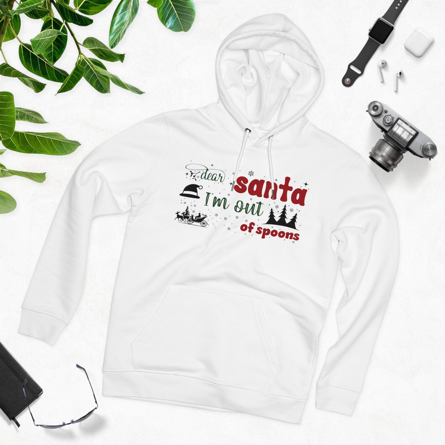 Dear Santa, I’m Out of Spoons | Unisex Heavy Blend Organic Hoodie Sweatshirt