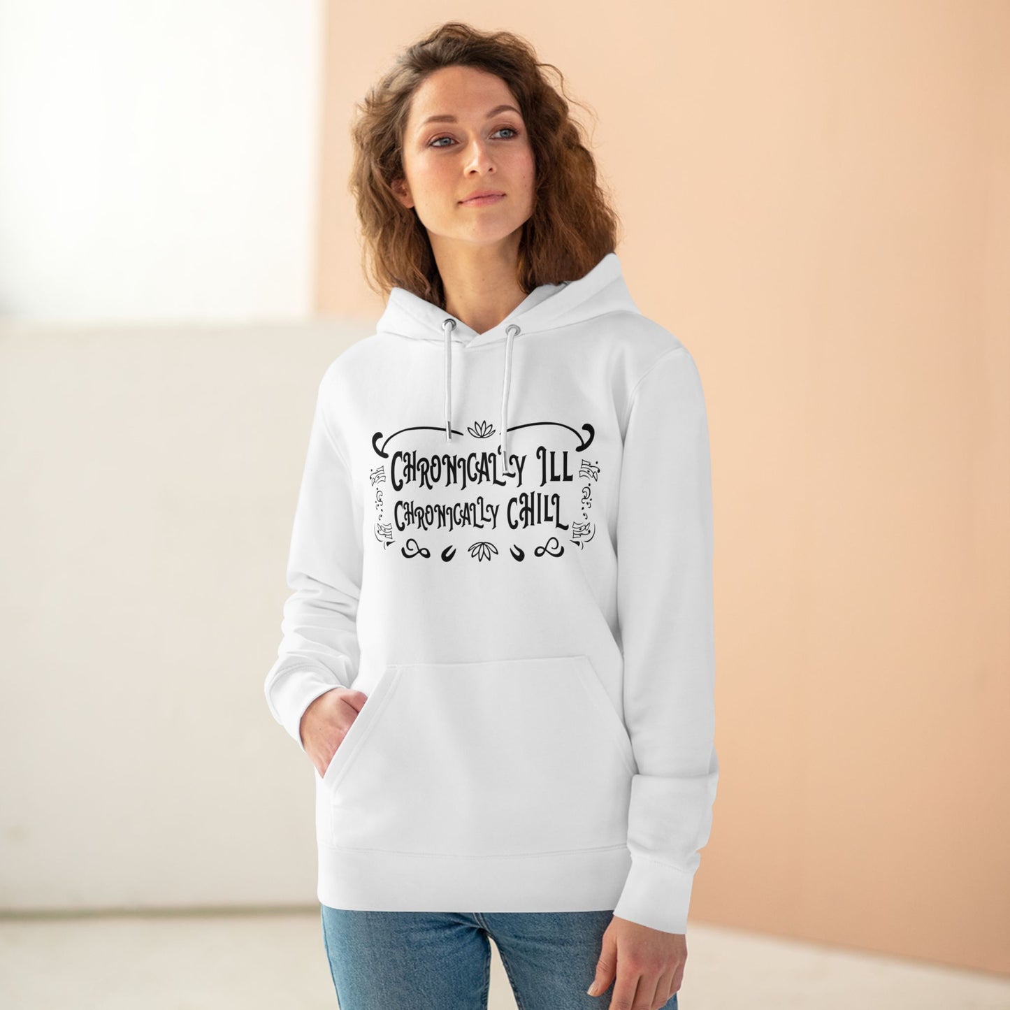 Chronically Ill, Chronically Chill in Pastel Aesthetic | Unisex Heavy Blend Organic Hoodie Sweatshirt