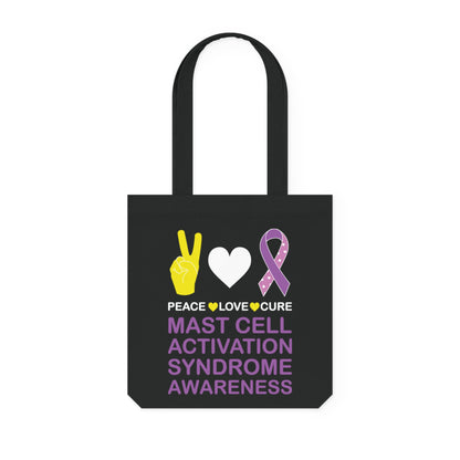 Peace Love Cure - Mast Cell Activation Syndrome, Organic Tote, Printed