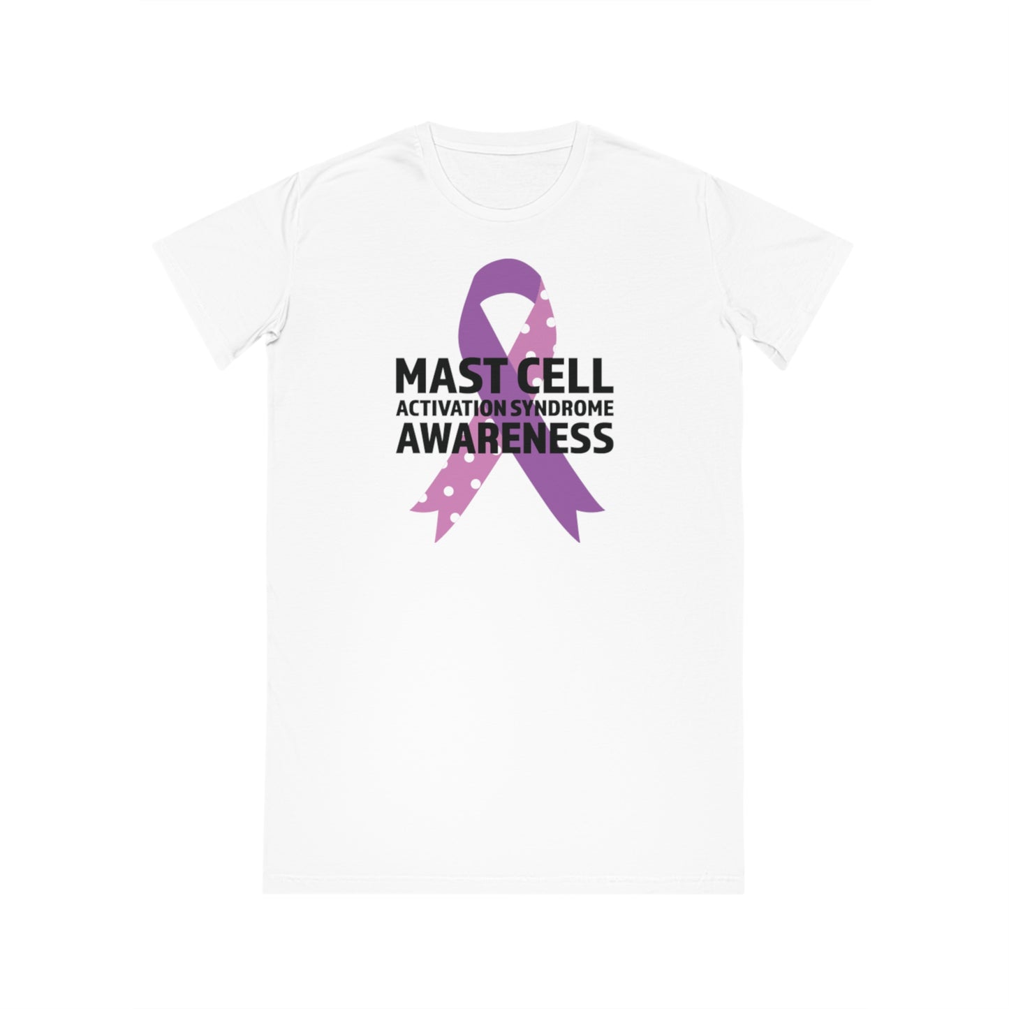 Awareness Ribbon - Mast Cell Activation Syndrome, Women's Spinner T-Shirt Dress, Printed