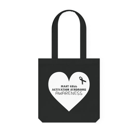 Awareness Heart - Mast Cell Activation Syndrome, Organic Tote, Printed