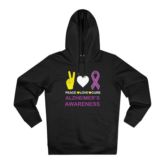 Peace Love Cure - Alzheimer's | Unisex Heavy Blend Organic Hoodie Sweatshirt