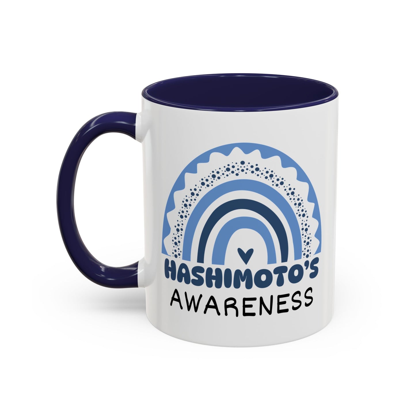 Hashimoto’s Big Awareness Rainbow | Lead-free Accent Coffee Mug (11, 15oz)