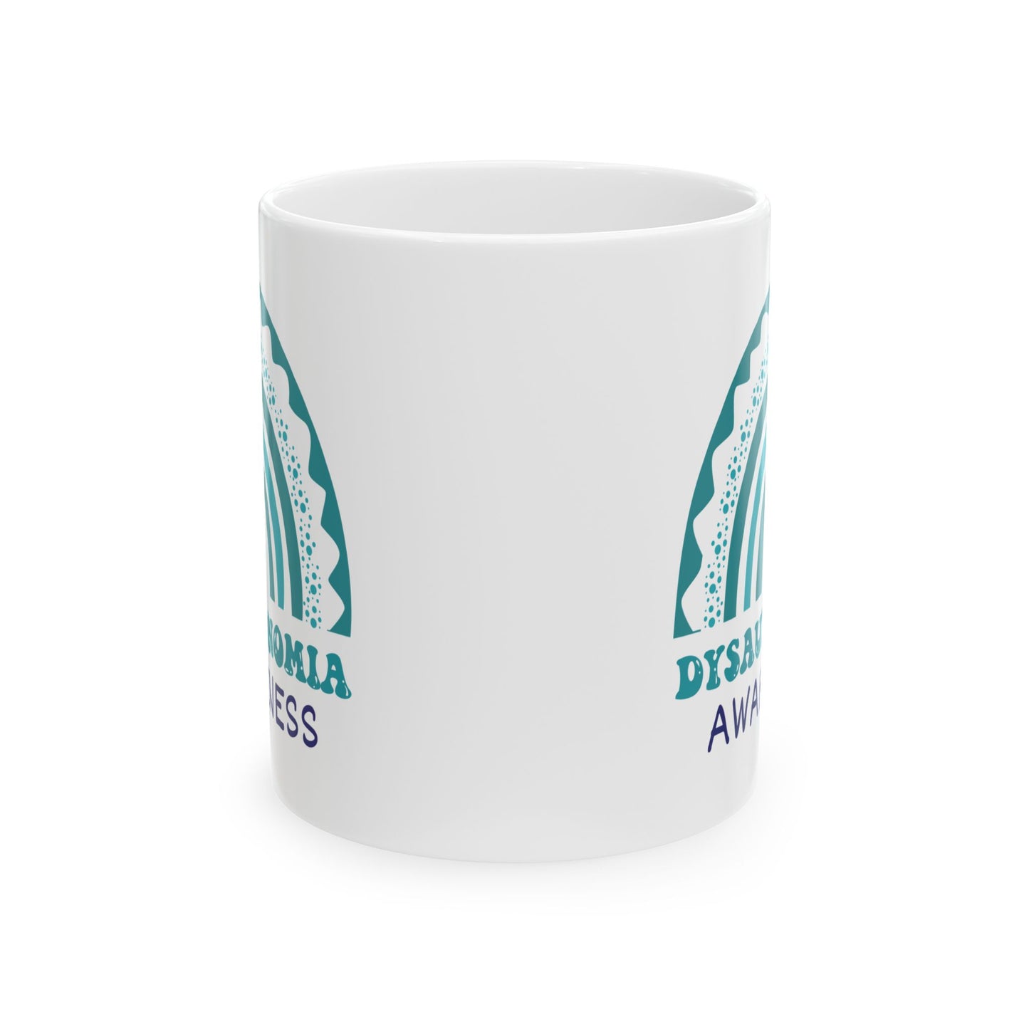 Dysautonomia Big Awareness Rainbow | Lead-free Ceramic Mug, (11oz, 15oz)