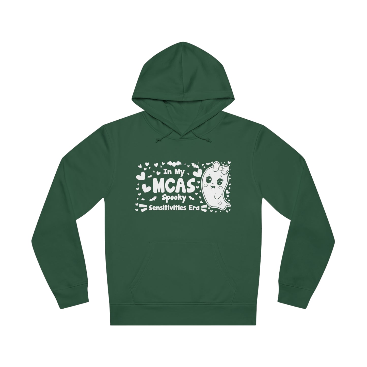 In My MCAS Spooky Sensitivities Era, Unisex Organic Drummer Hoodie, Printed