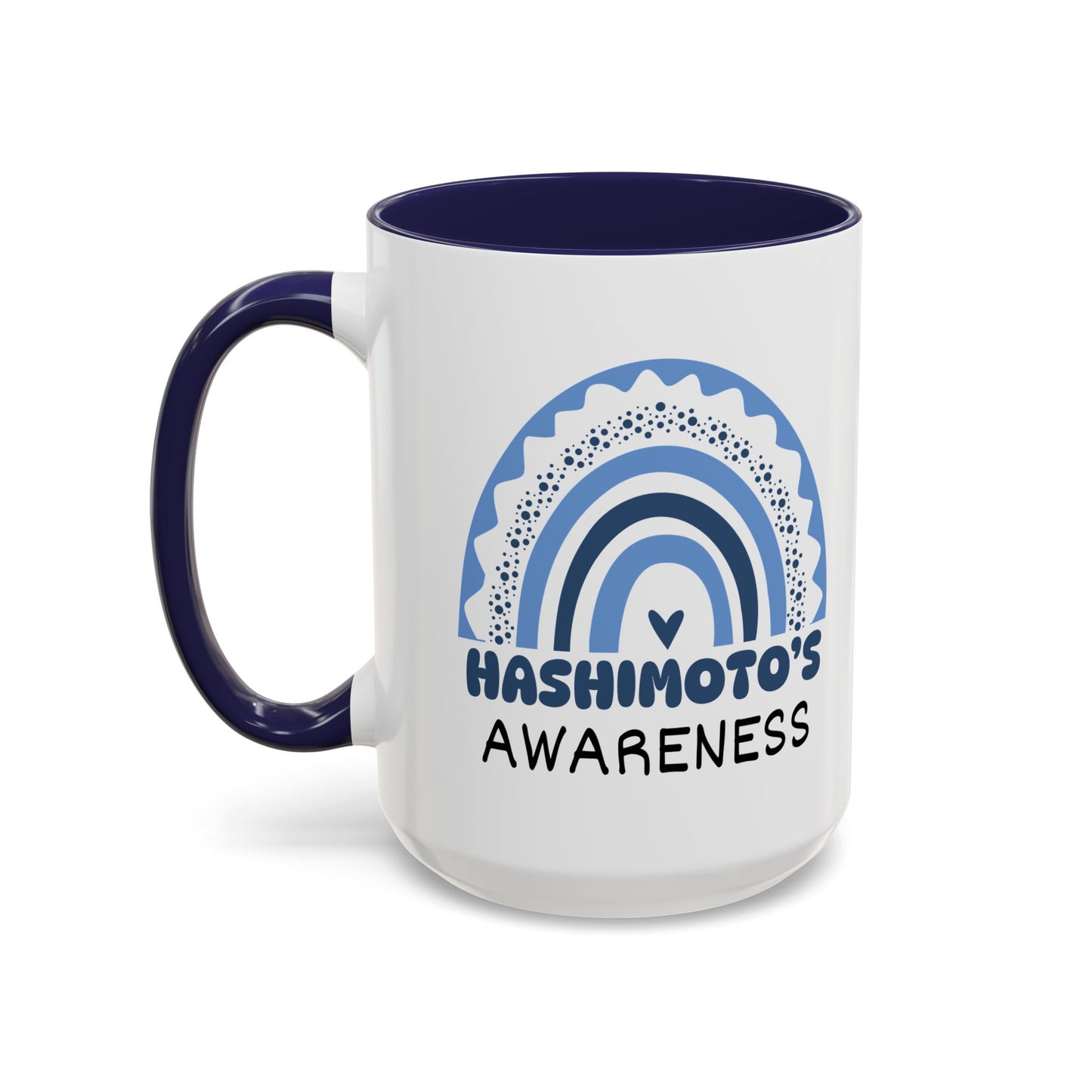 Hashimoto’s Big Awareness Rainbow | Lead-free Accent Coffee Mug (11, 15oz)