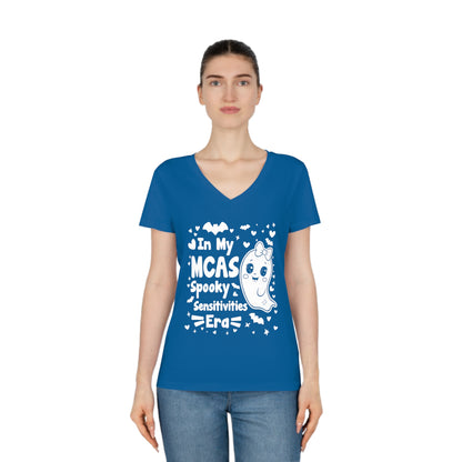 In My MCAS Spooky Sensitivities Era, Women's Evoker V-Neck T-Shirt, Printed