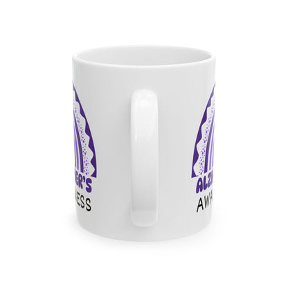 Alzheimer's Disease Big Awareness Rainbow | Lead-free Ceramic Mug, (11oz, 15oz)