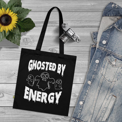 Ghosted by Energy with Spooky Ghosts, Organic Tote (Colorful), Printed