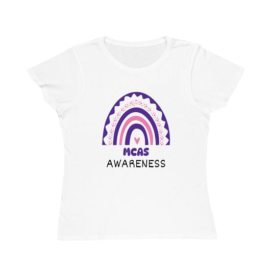 MCAS Big Awareness Rainbow | Women's Lightweight, Organic Classic T-shirt