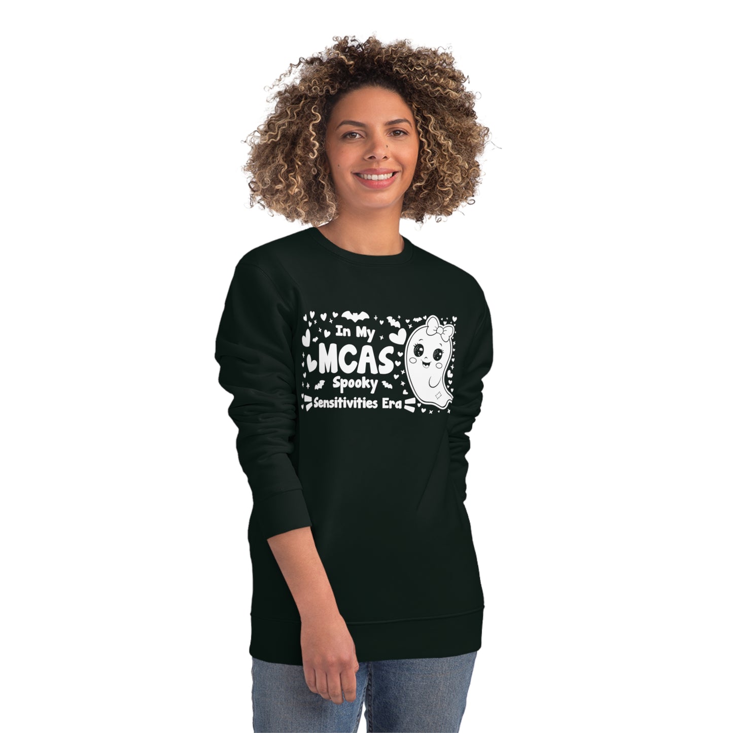 In My MCAS Spooky Sensitivities Era, Unisex Organic Sweatshirt, Printed