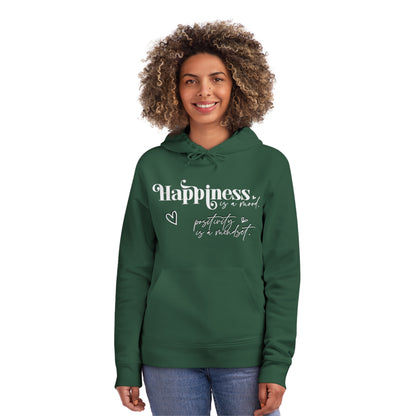 Happiness is a Mood, Unisex Organic Drummer Hoodie, Printed