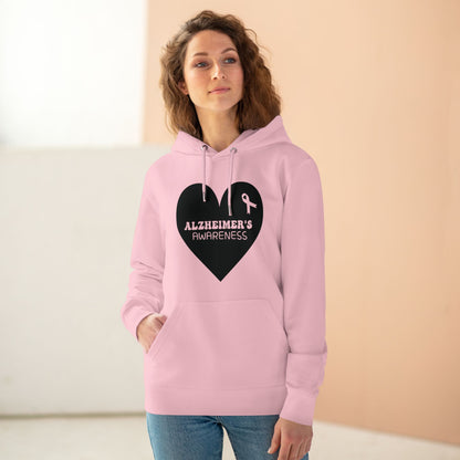 Awareness Heart - Alzheimer's in Pastel Aesthetic | Unisex Heavy Blend Organic Hoodie Sweatshirt