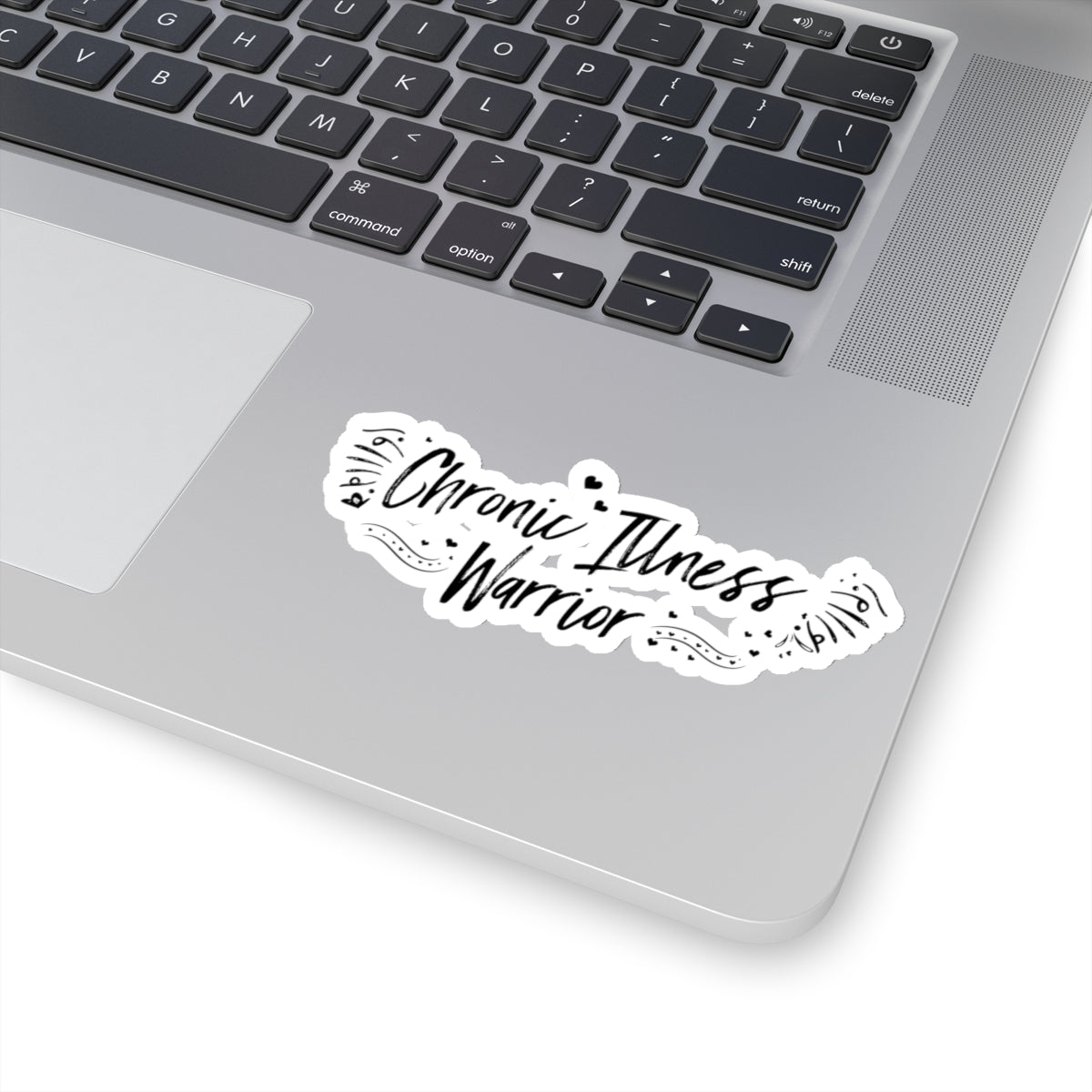 Chronic Illness Warrior, Sticker (Black)