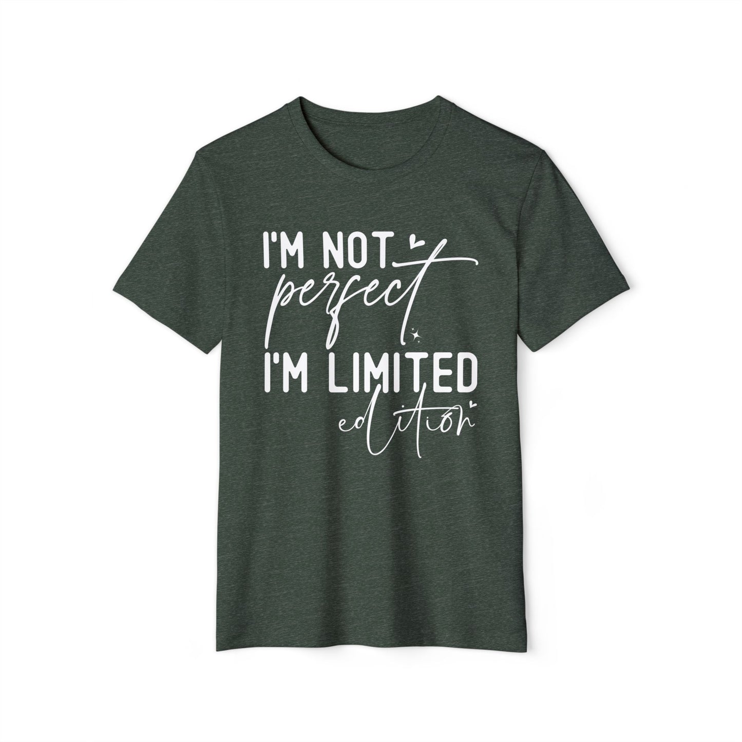 I'm Not Perfect, Unisex Organic Cotton T-shirt, Printed