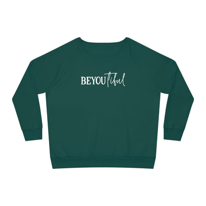 BeYOUtiful, Women's Dazzler Relaxed Organic Fit Sweatshirt, (Light) Printed