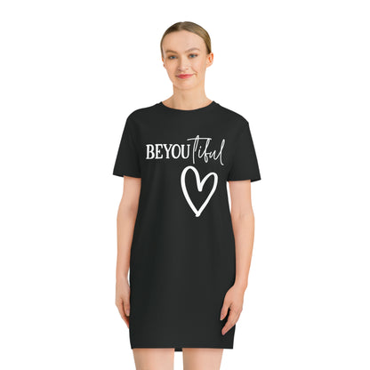 BeYOUtiful, Women's Spinner T-Shirt Dress, Printed