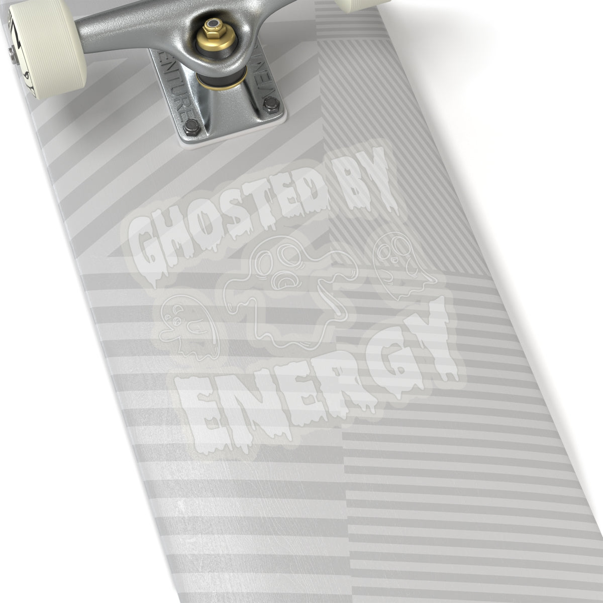 Ghosted by Energy with Spooky Ghosts, Sticker (White)