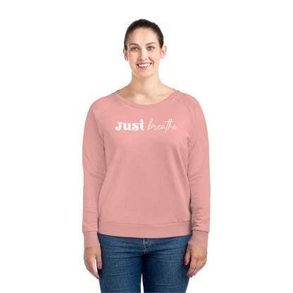 Just Breathe, Women's Dazzler Relaxed Organic Fit Sweatshirt, Printed