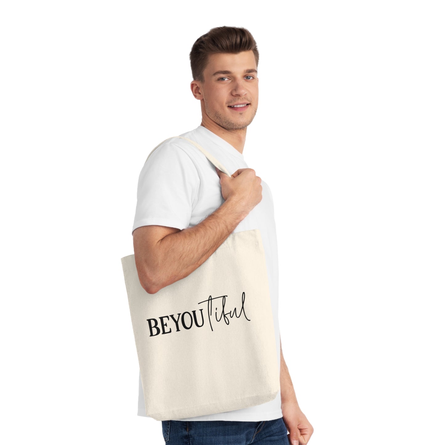 BeYOUtiful, Organic Tote, Printed