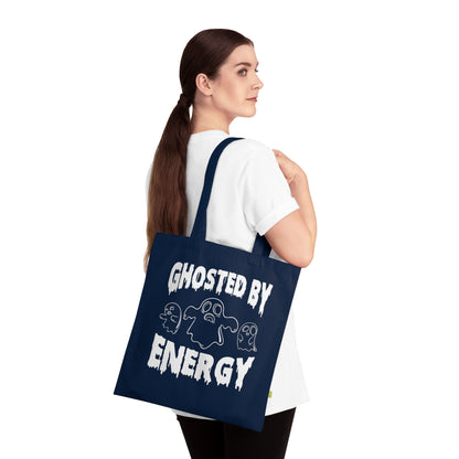 Ghosted by Energy with Spooky Ghosts, Organic Tote (Colorful), Printed