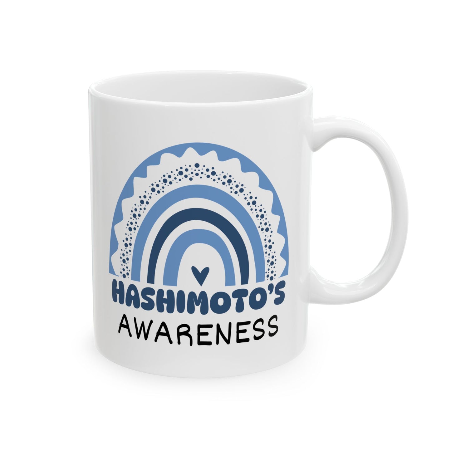 Hashimoto's Big Awareness Rainbow | Lead-free Ceramic Mug, (11oz, 15oz)