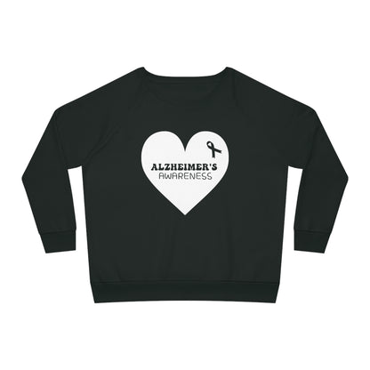 Awareness Heart - Alzheimer's, Women's Dazzler Relaxed Organic Fit Sweatshirt, Printed