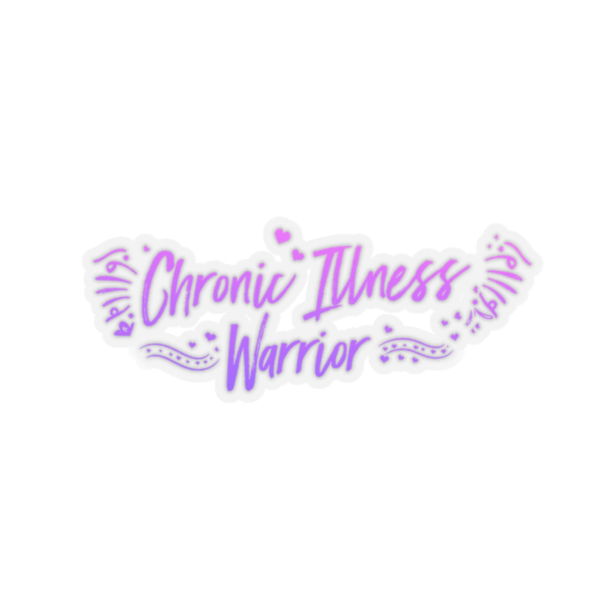 Chronic Illness Warrior, Sticker (In Color)