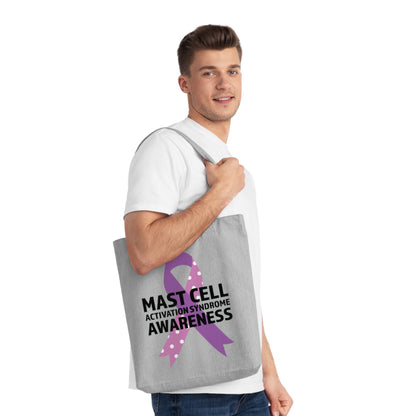 Awareness Ribbon - Mast Cell Activation Syndrome, Organic Tote, Printed