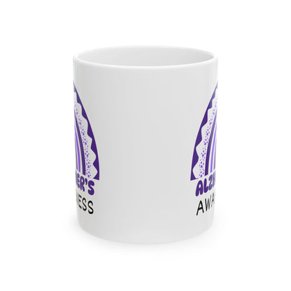 Alzheimer's Disease Big Awareness Rainbow | Lead-free Ceramic Mug, (11oz, 15oz)