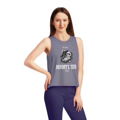 In My Mummy’s Tired Era, Women's Dancer Cropped Tank Top, Printed