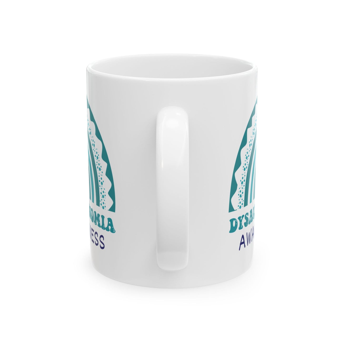 Dysautonomia Big Awareness Rainbow | Lead-free Ceramic Mug, (11oz, 15oz)