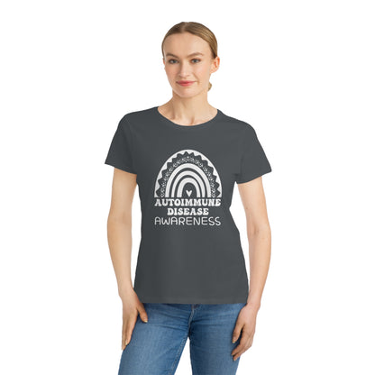 Autoimmune Disease Big Awareness Rainbow | Women's Lightweight, Organic Classic T-shirt