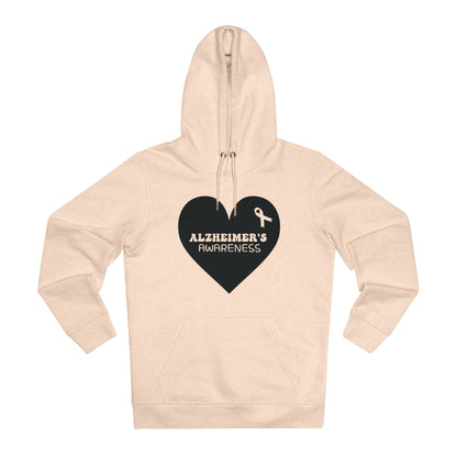 Awareness Heart - Alzheimer's in Pastel Aesthetic | Unisex Heavy Blend Organic Hoodie Sweatshirt