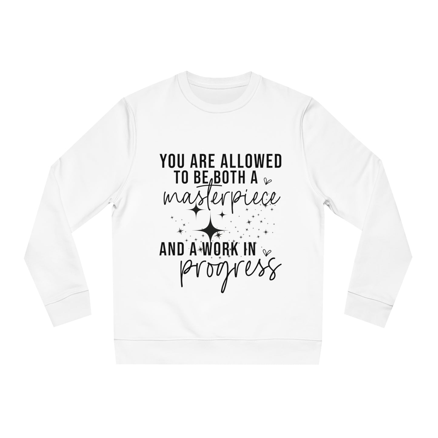 Masterpiece Work in Progress, Unisex Organic Sweatshirt, Printed