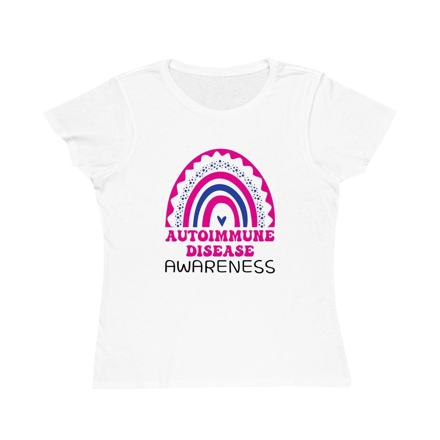 Autoimmune Disease Big Awareness Rainbow | Women's Lightweight, Organic Classic T-shirt