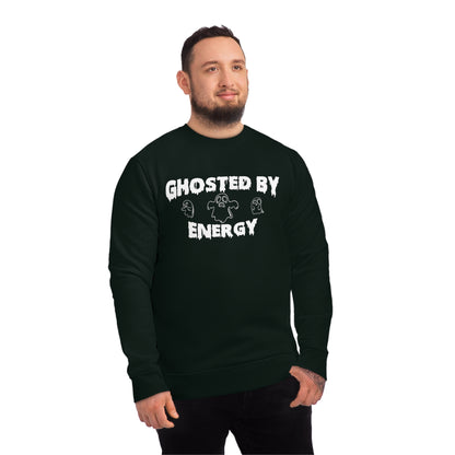 Ghosted by Energy with Spooky Ghosts, Unisex Organic Sweatshirt, Printed