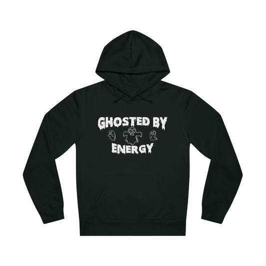 Ghosted by Energy with Spooky Ghosts, Unisex Organic Drummer Hoodie, Printed