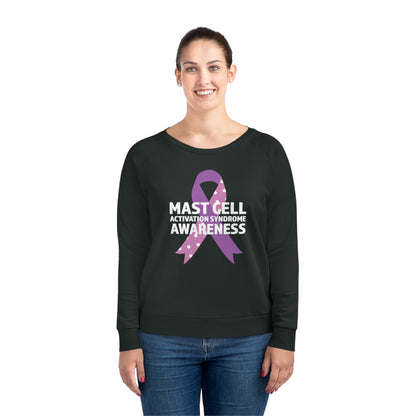 Awareness Ribbon - Mast Cell Activation Syndrome, Women's Dazzler Relaxed Organic Fit Sweatshirt, Printed