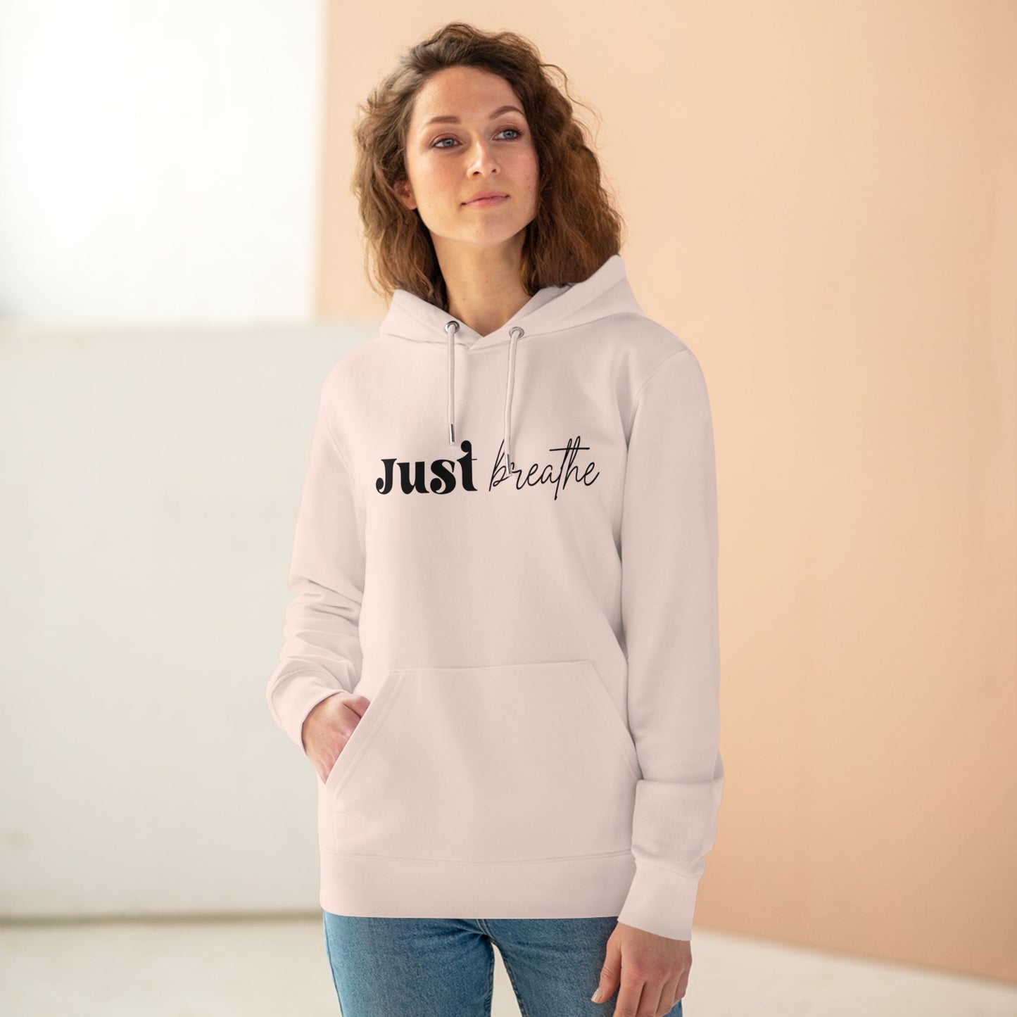 Just Breathe in Pastel Aesthetic | Unisex Heavy Blend Organic Hoodie Sweatshirt