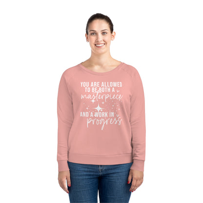 Masterpiece Work in Progress, Women's Dazzler Relaxed Organic Fit Sweatshirt, Printed