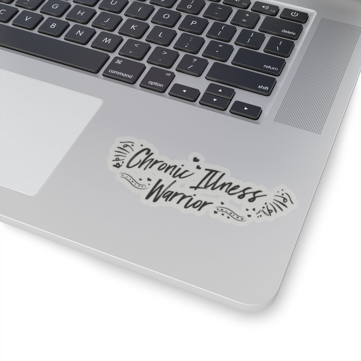 Chronic Illness Warrior, Sticker (Black)