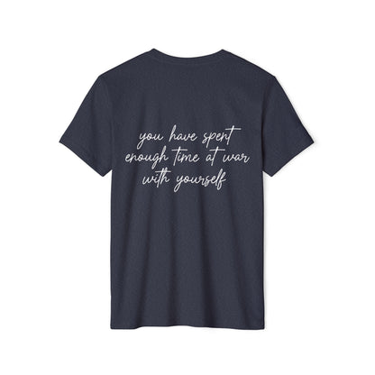 Just Breathe, Unisex Organic Cotton T-shirt, Printed