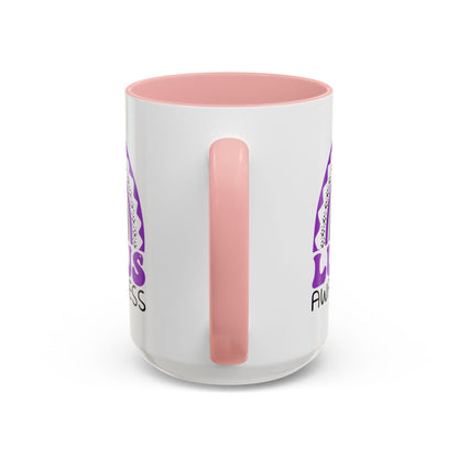 Lupus Big Awareness Rainbow | Lead-free Accent Coffee Mug (11, 15oz)