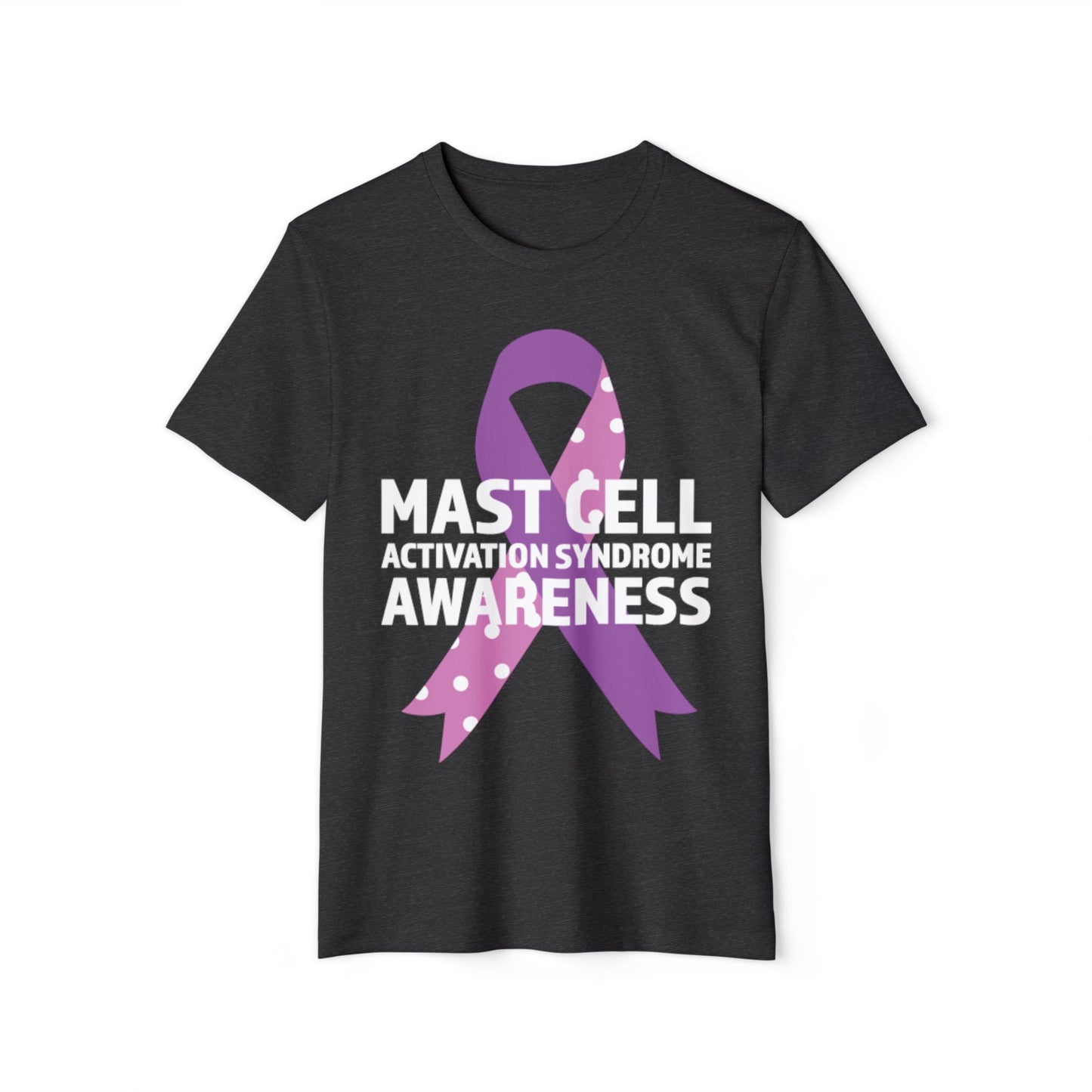 Awareness Ribbon - Mast Cell Activation Syndrome, Unisex Organic Cotton T-shirt, Printed