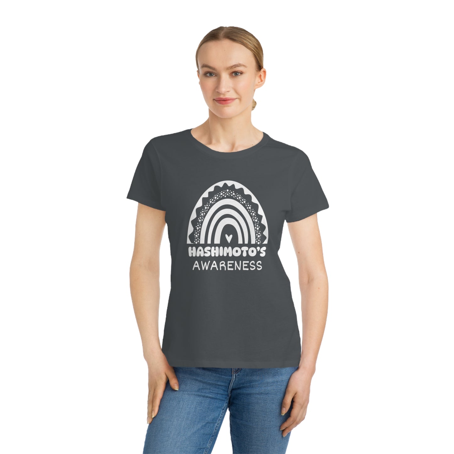 Hashimoto’s Big Awareness Rainbow | Women's Lightweight, Organic Classic T-shirt