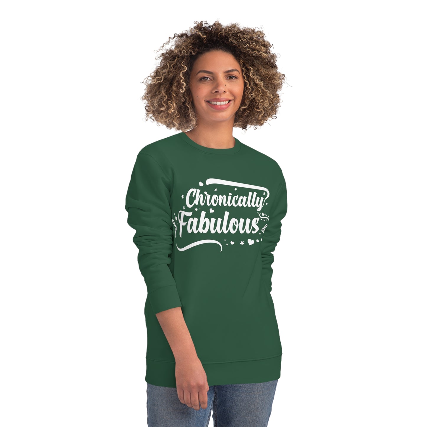 Chronically Fabulous, Unisex Organic Sweatshirt, Printed