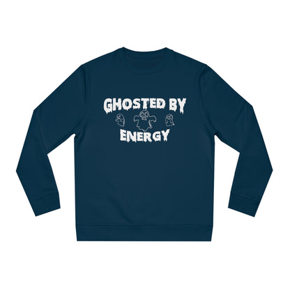 Ghosted by Energy with Spooky Ghosts, Unisex Organic Sweatshirt, Printed