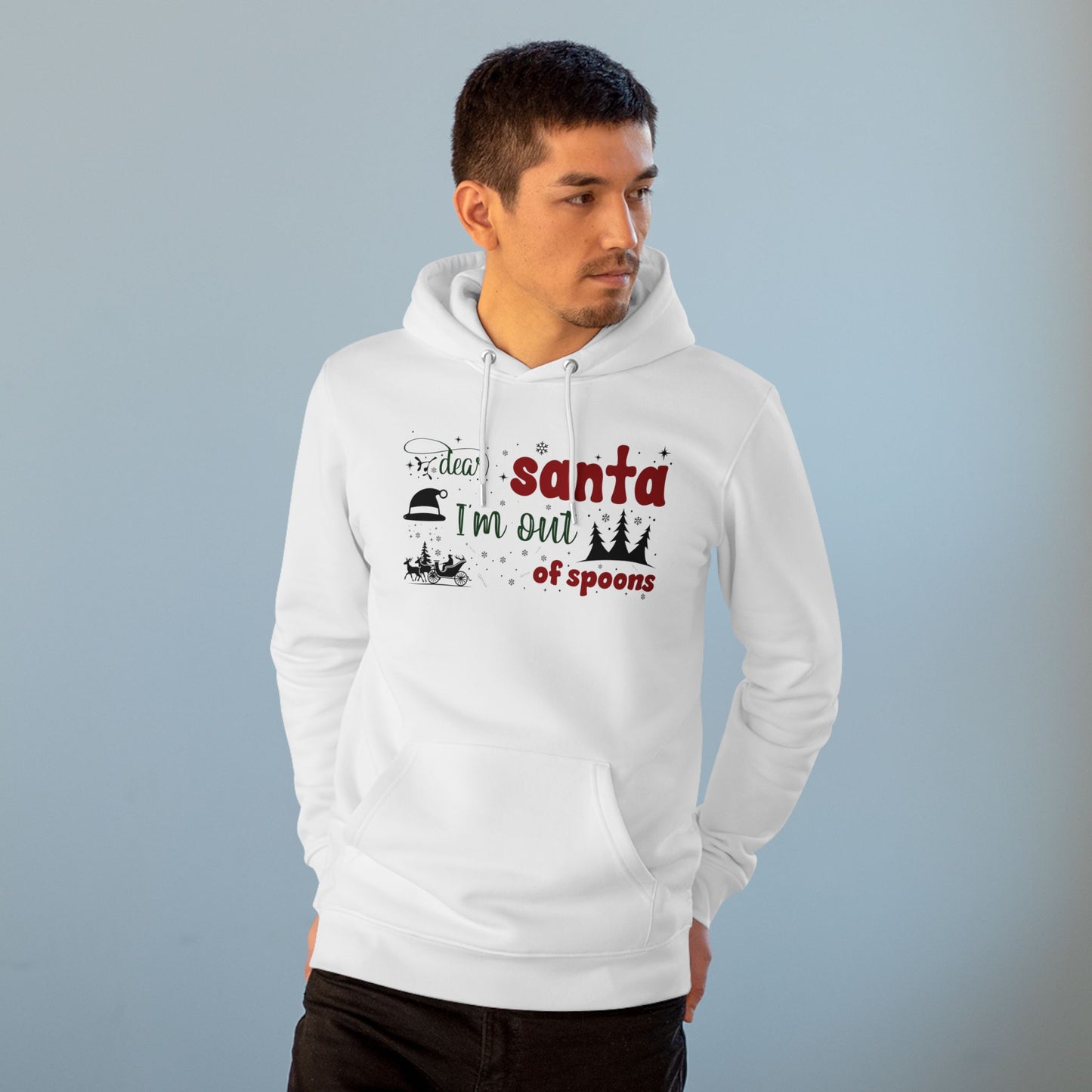 Dear Santa, I’m Out of Spoons | Unisex Heavy Blend Organic Hoodie Sweatshirt